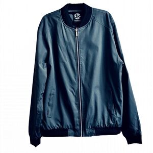 Men's Slate Gray Bomber Jacket by Fashion Brand